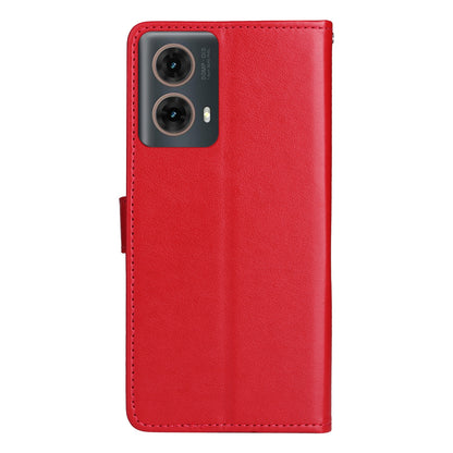 For Motorola Moto G85 Cat and Bee Embossed Flip Leather Phone Case Wallet Cover with Card Slots Cash Pocket Magnetic Stand Protective Shockproof TPU PU Leather Case with Wrist Strap
