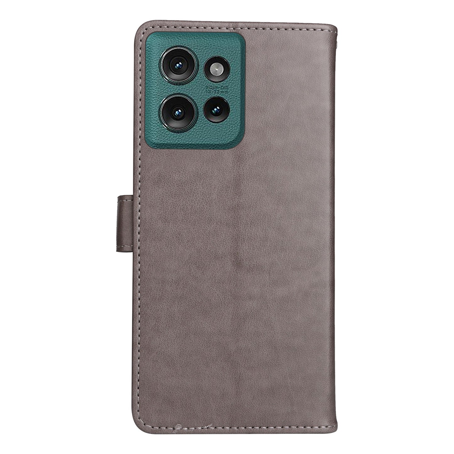 For Motorola Edge 50 5G Cat and Bee Embossed Flip Leather Phone Case Wallet Cover with Card Slots Cash Pocket Magnetic Stand Protective Shockproof TPU PU Leather Case with Wrist Strap