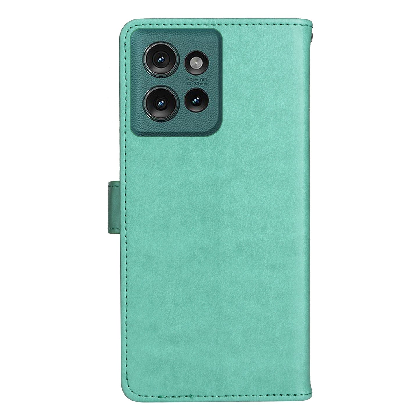 For Motorola Edge 50 5G Cat and Bee Embossed Flip Leather Phone Case Wallet Cover with Card Slots Cash Pocket Magnetic Stand Protective Shockproof TPU PU Leather Case with Wrist Strap