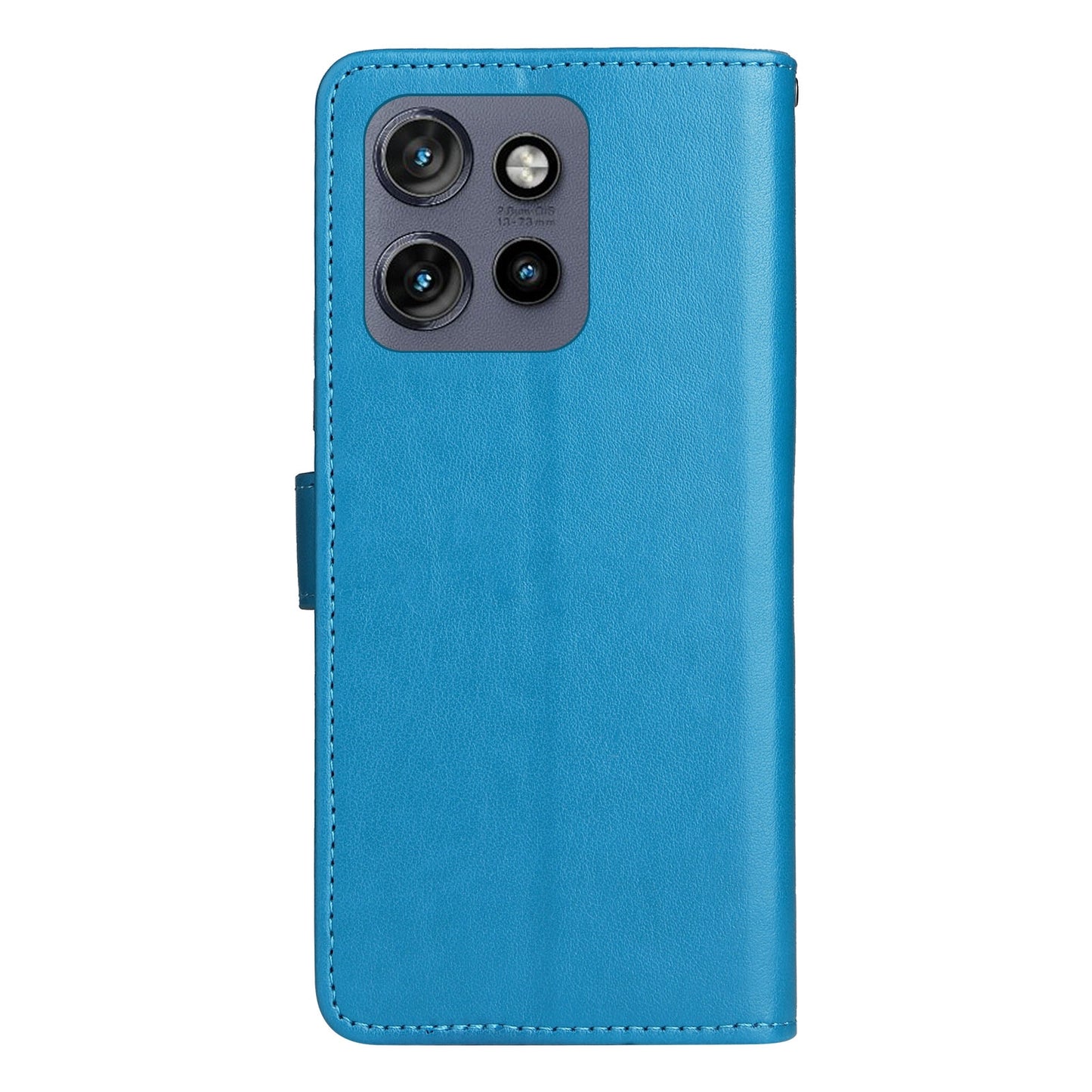For Motorola Edge 50 Neo Cat and Bee Embossed Flip Leather Phone Case Wallet Cover with Card Slots Cash Pocket Magnetic Stand Protective Shockproof TPU PU Leather Case with Wrist Strap