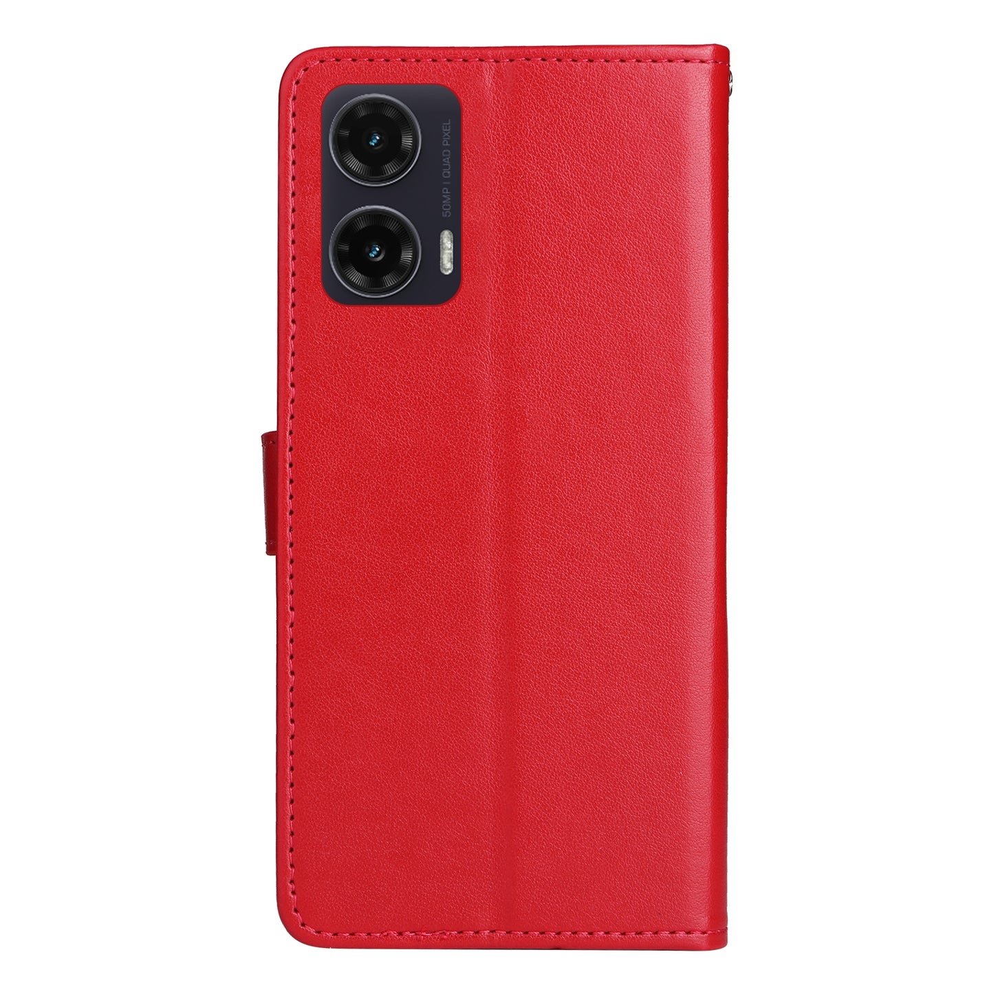 For Motorola Moto G35 Cat and Bee Embossed Flip Leather Phone Case Wallet Cover with Card Slots Cash Pocket Magnetic Stand Protective Shockproof TPU PU Leather Case with Wrist Strap
