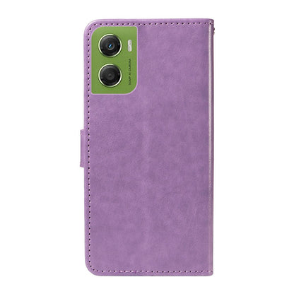 For Motorola Moto G06 4G Cat and Bee Embossed Flip Leather Phone Case Wallet Cover with Card Slots Cash Pocket Magnetic Stand Protective Shockproof TPU PU Leather Case with Wrist Strap