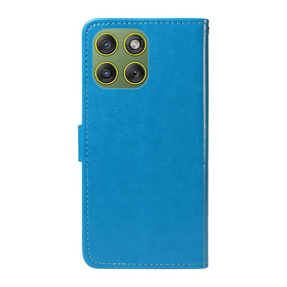 For Motorola Edge 70 5G Cat and Bee Embossed Flip Leather Phone Case Wallet Cover with Card Slots Cash Pocket Magnetic Stand Protective Shockproof TPU PU Leather Case with Wrist Strap