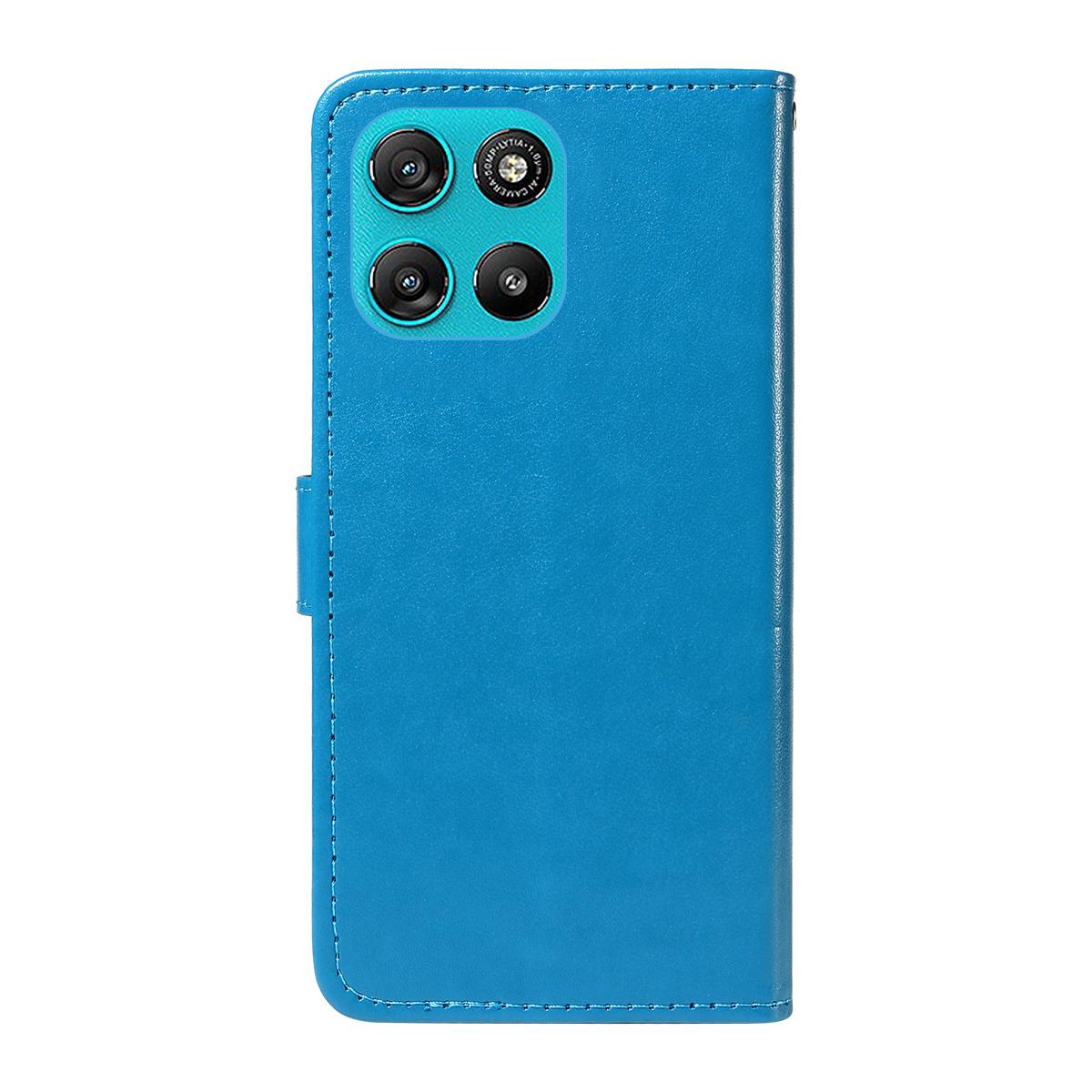 For Motorola Moto G67 Power 5G Cat and Bee Embossed Flip Leather Phone Case Wallet Cover with Card Slots Cash Pocket Magnetic Stand Protective Shockproof TPU PU Leather Case with Wrist Strap