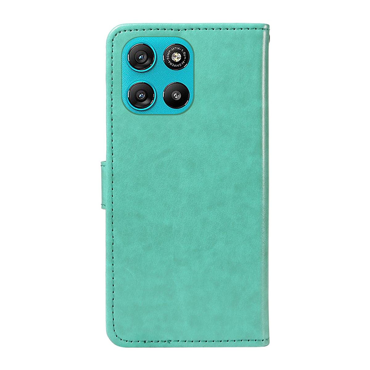 For Motorola Moto G67 Power 5G Cat and Bee Embossed Flip Leather Phone Case Wallet Cover with Card Slots Cash Pocket Magnetic Stand Protective Shockproof TPU PU Leather Case with Wrist Strap
