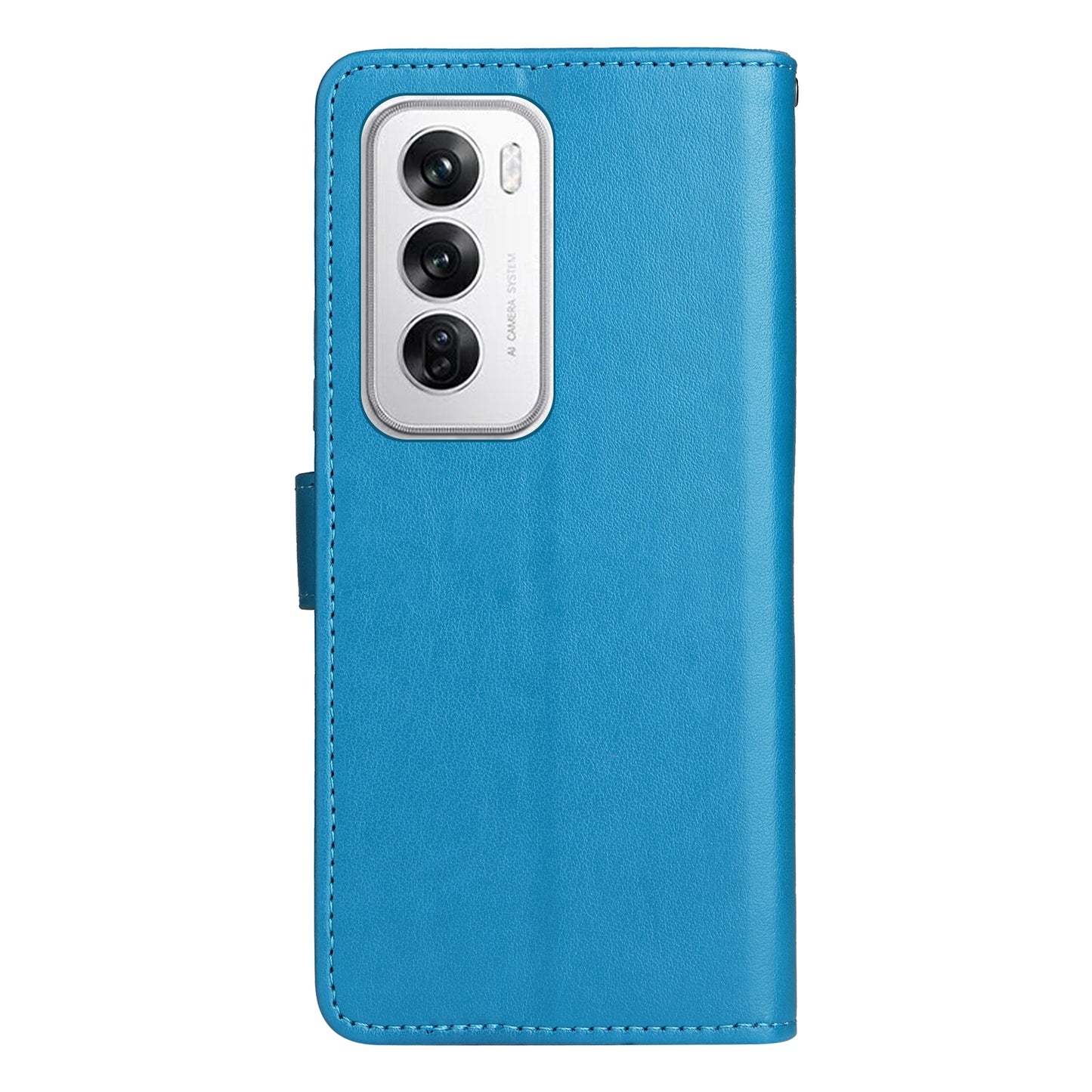 For OPPO Reno12 5G Cat and Bee Embossed Flip Leather Phone Case Wallet Cover with Card Slots Cash Pocket Magnetic Stand Protective Shockproof TPU PU Leather Case with Wrist Strap