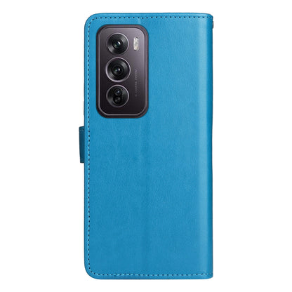 For OPPO Reno12 Pro 5G Cat and Bee Embossed Flip Leather Phone Case Wallet Cover with Card Slots Cash Pocket Magnetic Stand Protective Shockproof TPU PU Leather Case with Wrist Strap