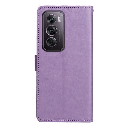 For OPPO Reno12 Pro 5G Cat and Bee Embossed Flip Leather Phone Case Wallet Cover with Card Slots Cash Pocket Magnetic Stand Protective Shockproof TPU PU Leather Case with Wrist Strap