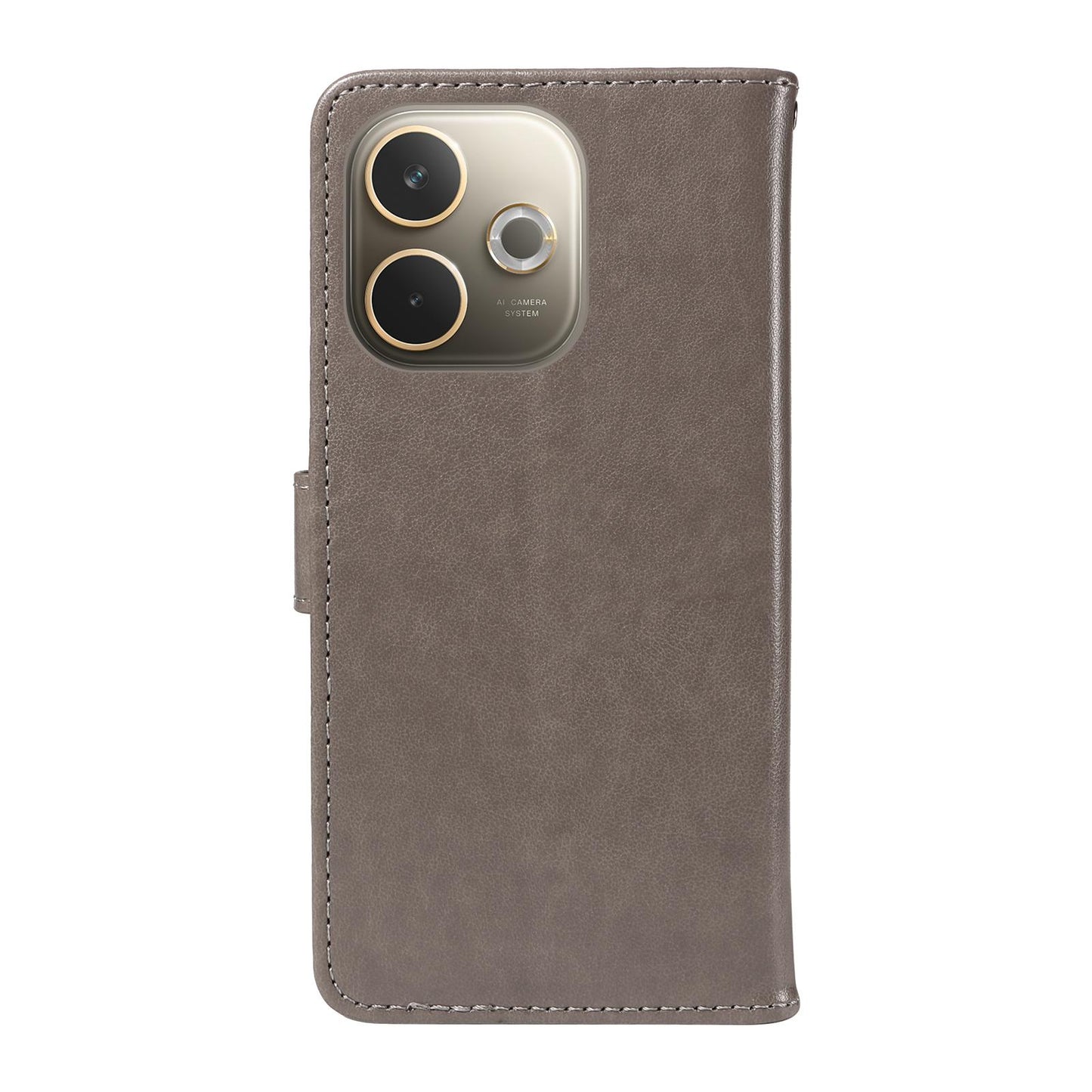 For OPPO A5 Pro 5G Cat and Bee Embossed Flip Leather Phone Case Wallet Cover with Card Slots Cash Pocket Magnetic Stand Protective Shockproof TPU PU Leather Case with Wrist Strap