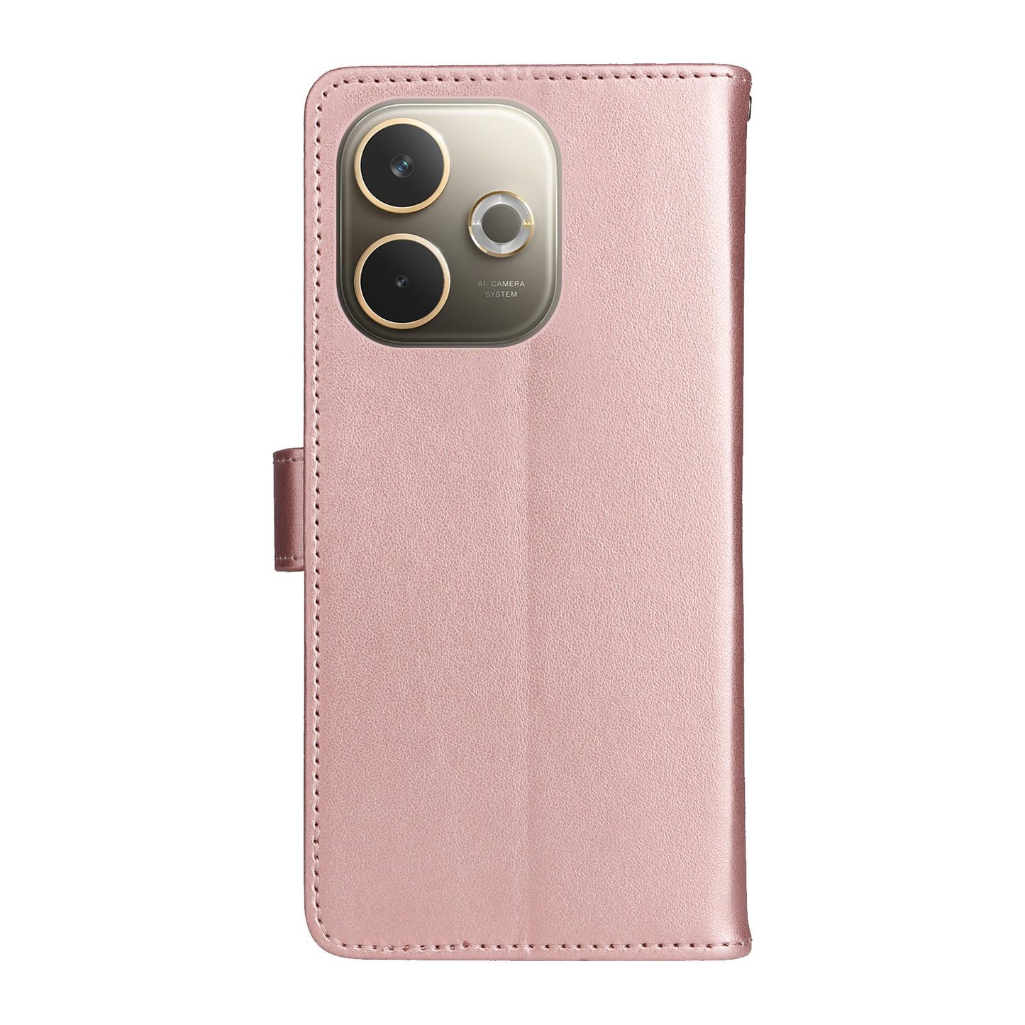 For OPPO A5 Pro 5G Cat and Bee Embossed Flip Leather Phone Case Wallet Cover with Card Slots Cash Pocket Magnetic Stand Protective Shockproof TPU PU Leather Case with Wrist Strap