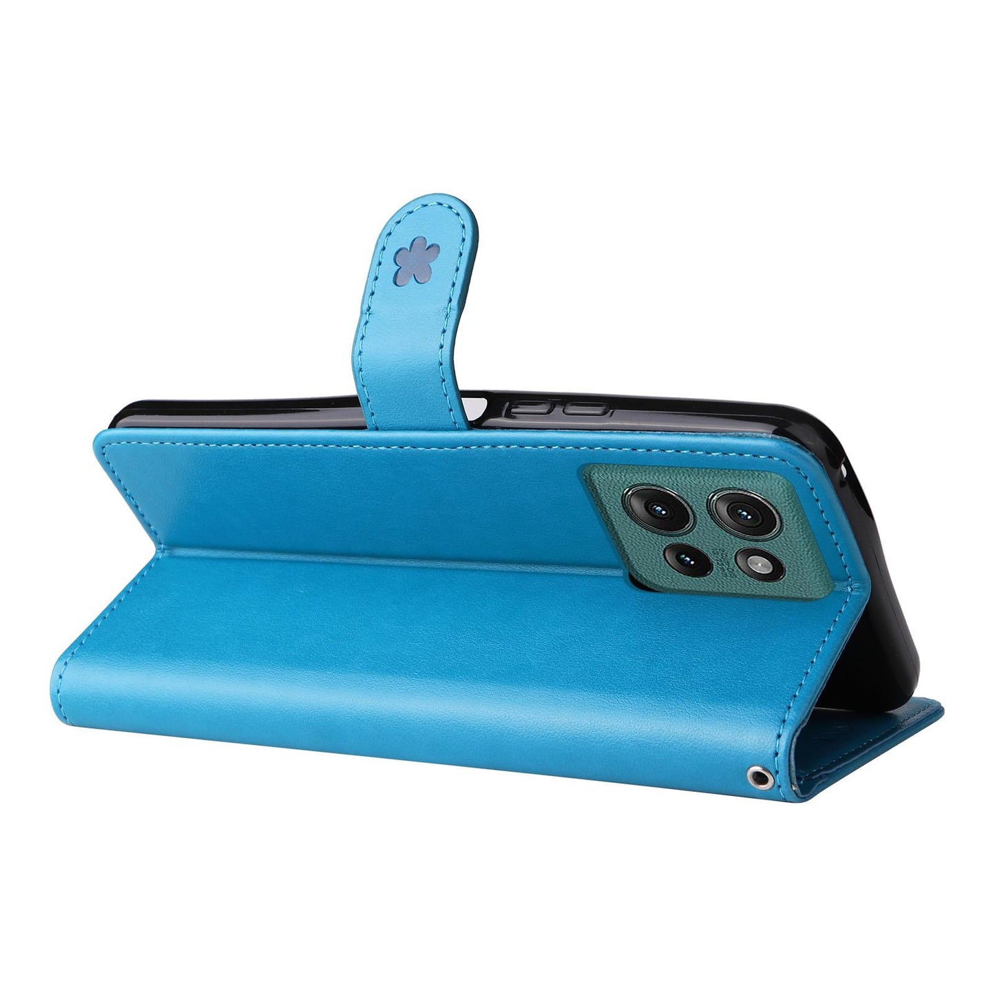 For OPPO A60 5G Cat and Bee Embossed Flip Leather Phone Case Wallet Cover with Card Slots Cash Pocket Magnetic Stand Protective Shockproof TPU PU Leather Case with Wrist Strap