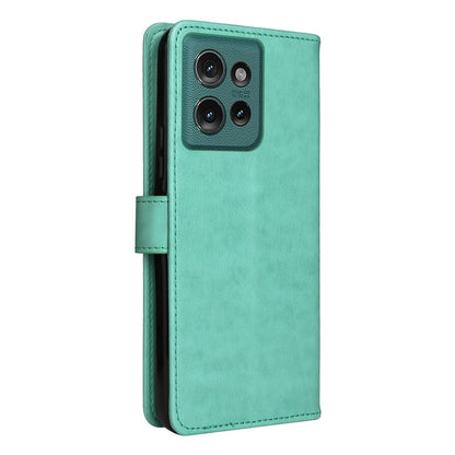 For OPPO A60 5G Cat and Bee Embossed Flip Leather Phone Case Wallet Cover with Card Slots Cash Pocket Magnetic Stand Protective Shockproof TPU PU Leather Case with Wrist Strap