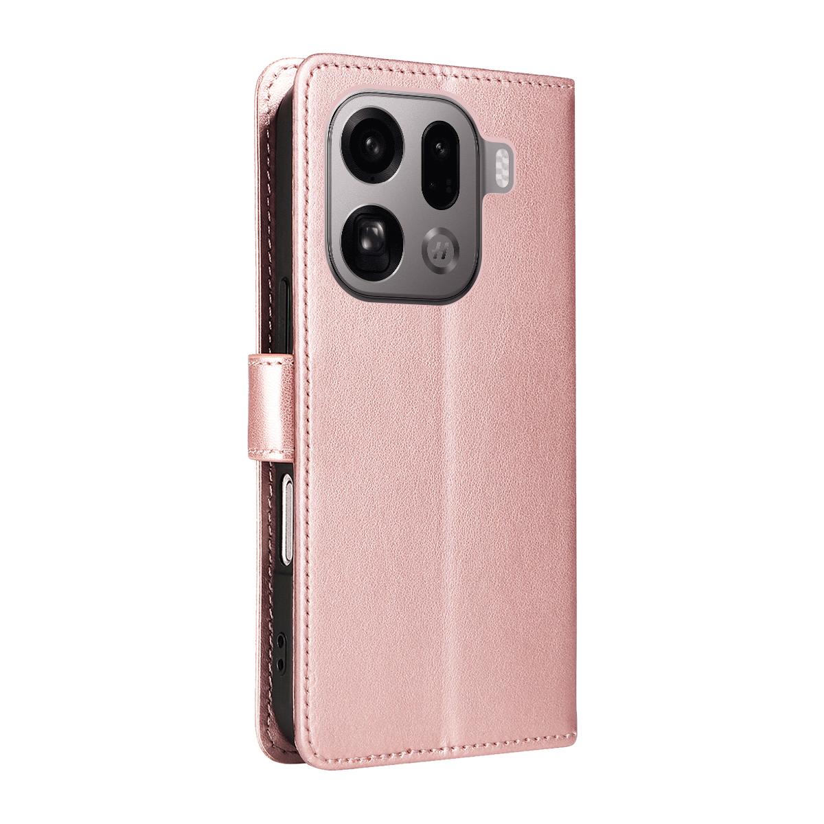 For OPPO Find X9 Pro Cat and Bee Embossed Flip Leather Phone Case Wallet Cover with Card Slots Cash Pocket Magnetic Stand Protective Shockproof TPU PU Leather Case with Wrist Strap