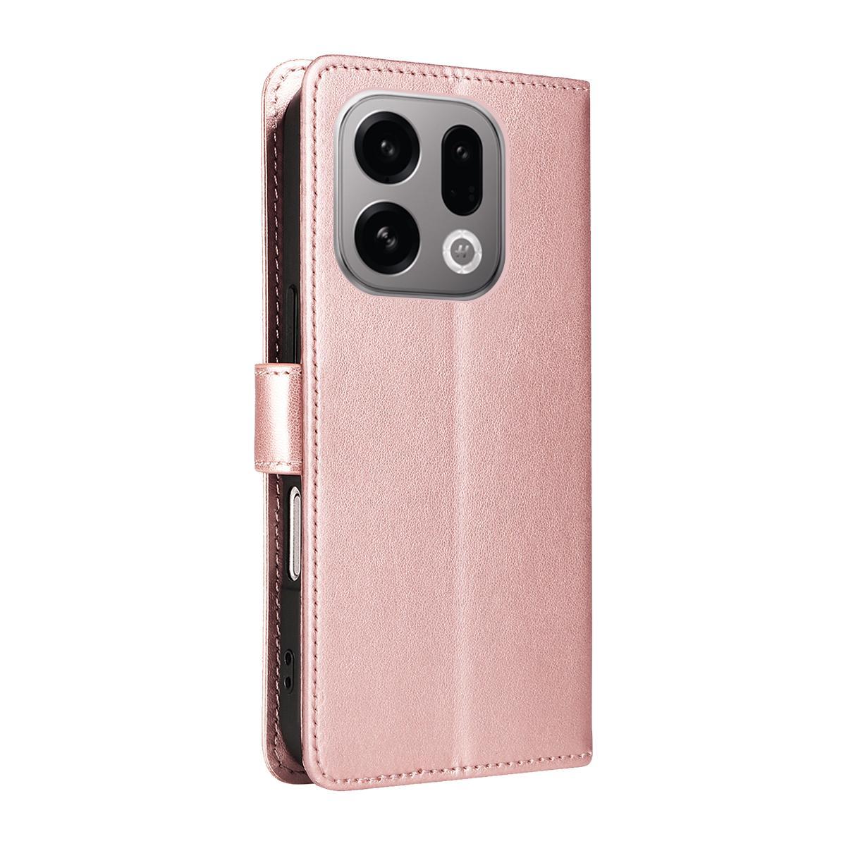 For OPPO Find X9 Cat and Bee Embossed Flip Leather Phone Case Wallet Cover with Card Slots Cash Pocket Magnetic Stand Protective Shockproof TPU PU Leather Case with Wrist Strap
