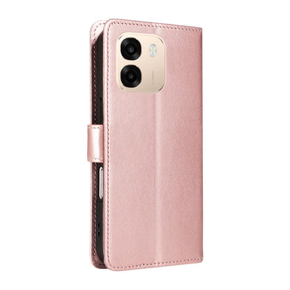 For OPPO A6 5G Cat and Bee Embossed Flip Leather Phone Case Wallet Cover with Card Slots Cash Pocket Magnetic Stand Protective Shockproof TPU PU Leather Case with Wrist Strap