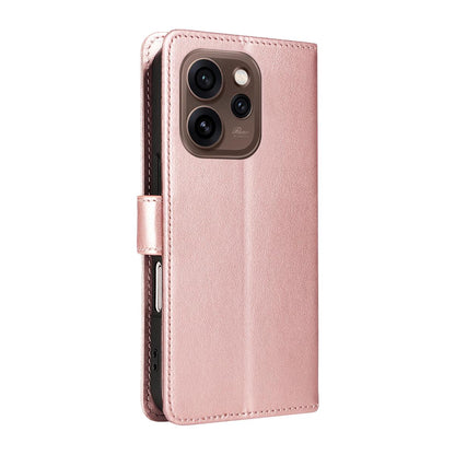 For OPPO Reno15 5G Cat and Bee Embossed Flip Leather Phone Case Wallet Cover with Card Slots Cash Pocket Magnetic Stand Protective Shockproof TPU PU Leather Case with Wrist Strap