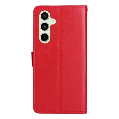 For Samsung Galaxy S24 FE 5G Cat and Bee Embossed Flip Leather Phone Case Wallet Cover with Card Slots Cash Pocket Magnetic Stand Protective Shockproof TPU PU Leather Case with Wrist Strap