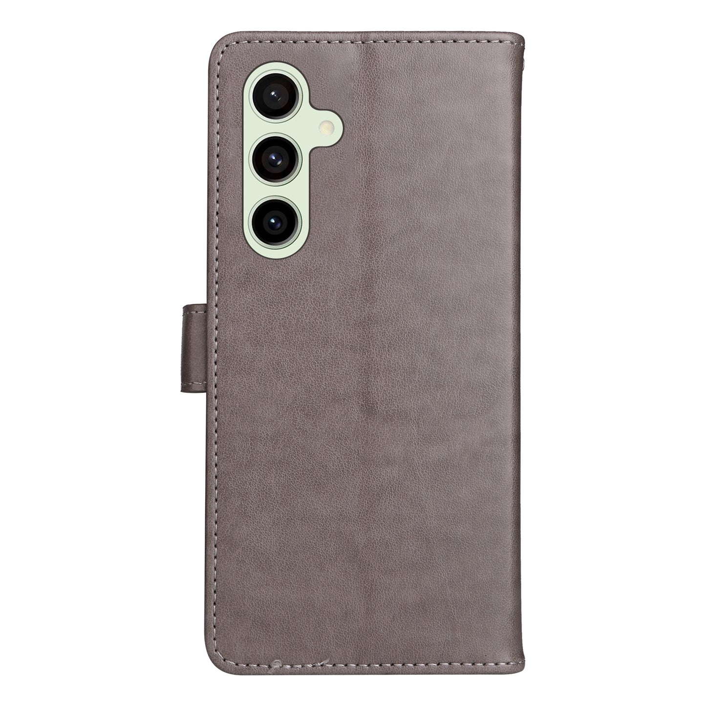For Samsung Galaxy S24 FE 5G Cat and Bee Embossed Flip Leather Phone Case Wallet Cover with Card Slots Cash Pocket Magnetic Stand Protective Shockproof TPU PU Leather Case with Wrist Strap