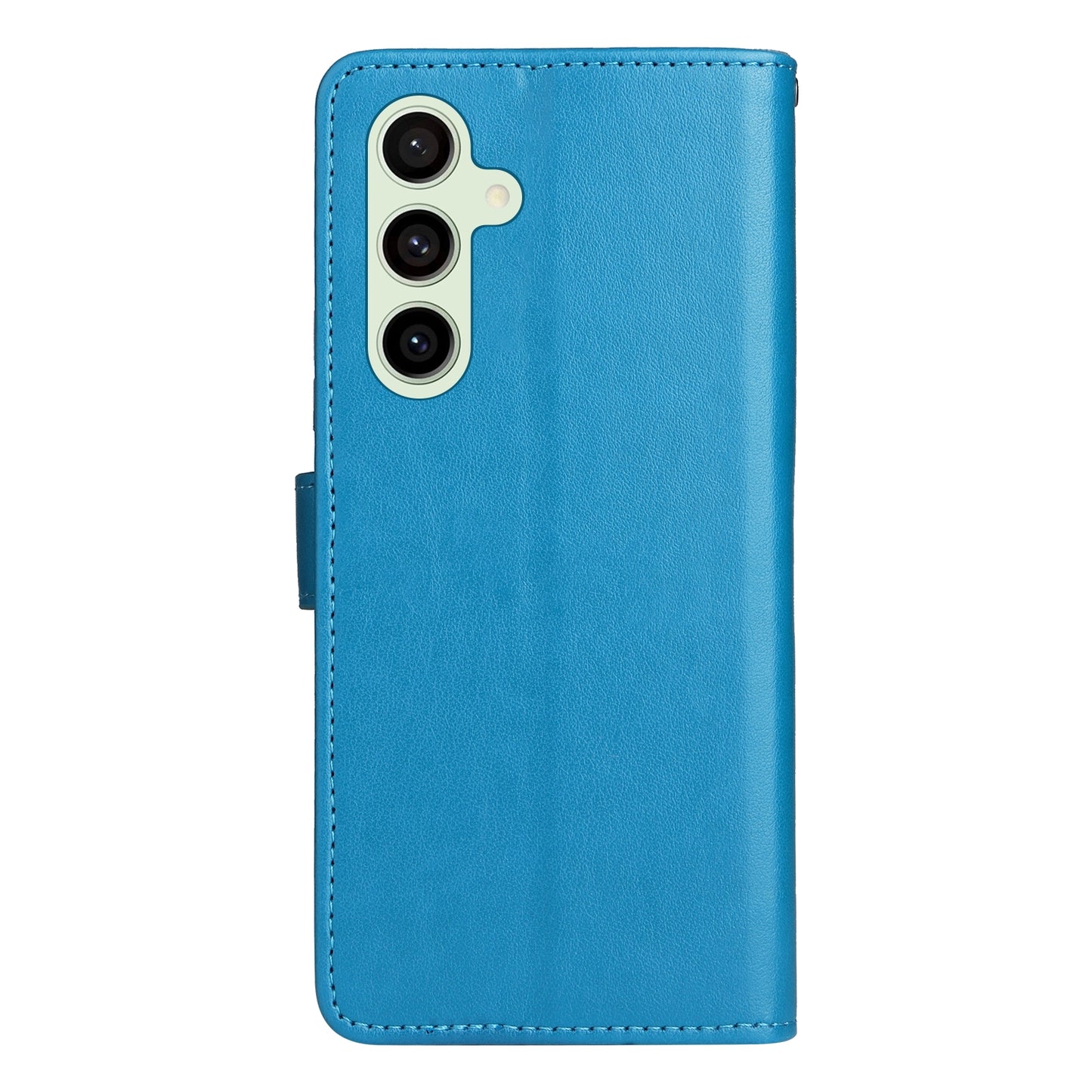 For Samsung Galaxy S24 FE 5G Cat and Bee Embossed Flip Leather Phone Case Wallet Cover with Card Slots Cash Pocket Magnetic Stand Protective Shockproof TPU PU Leather Case with Wrist Strap