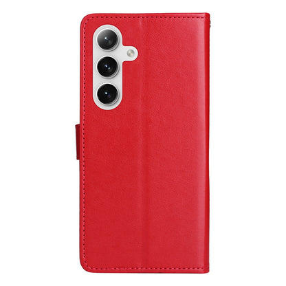 For Samsung Galaxy S25 5G Cat and Bee Embossed Flip Leather Phone Case Wallet Cover with Card Slots Cash Pocket Magnetic Stand Protective Shockproof TPU PU Leather Case with Wrist Strap
