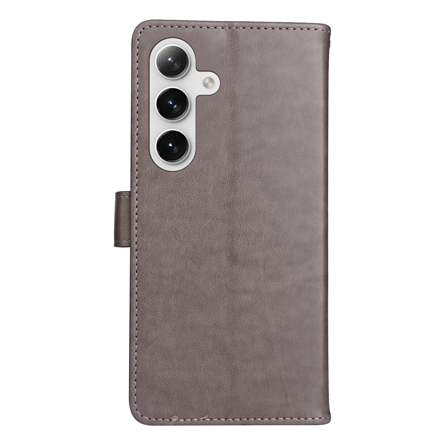 For Samsung Galaxy S25 5G Cat and Bee Embossed Flip Leather Phone Case Wallet Cover with Card Slots Cash Pocket Magnetic Stand Protective Shockproof TPU PU Leather Case with Wrist Strap
