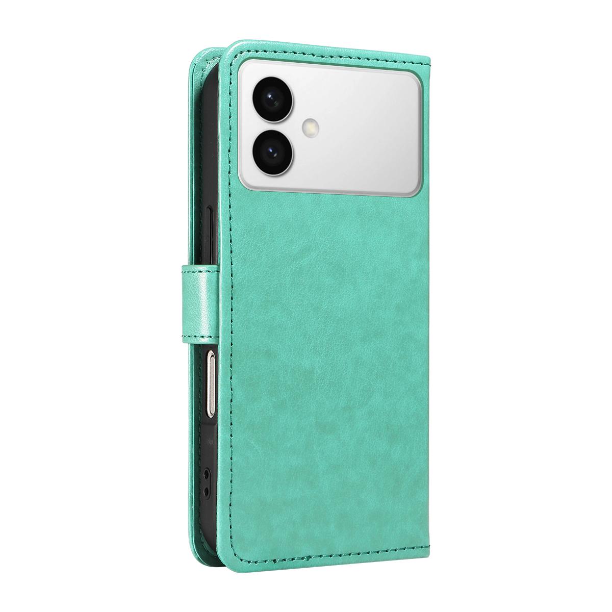 For Samsung Galaxy S26 Edge 5G Cat and Bee Embossed Flip Leather Phone Case Wallet Cover with Card Slots Cash Pocket Magnetic Stand Protective Shockproof TPU PU Leather Case with Wrist Strap