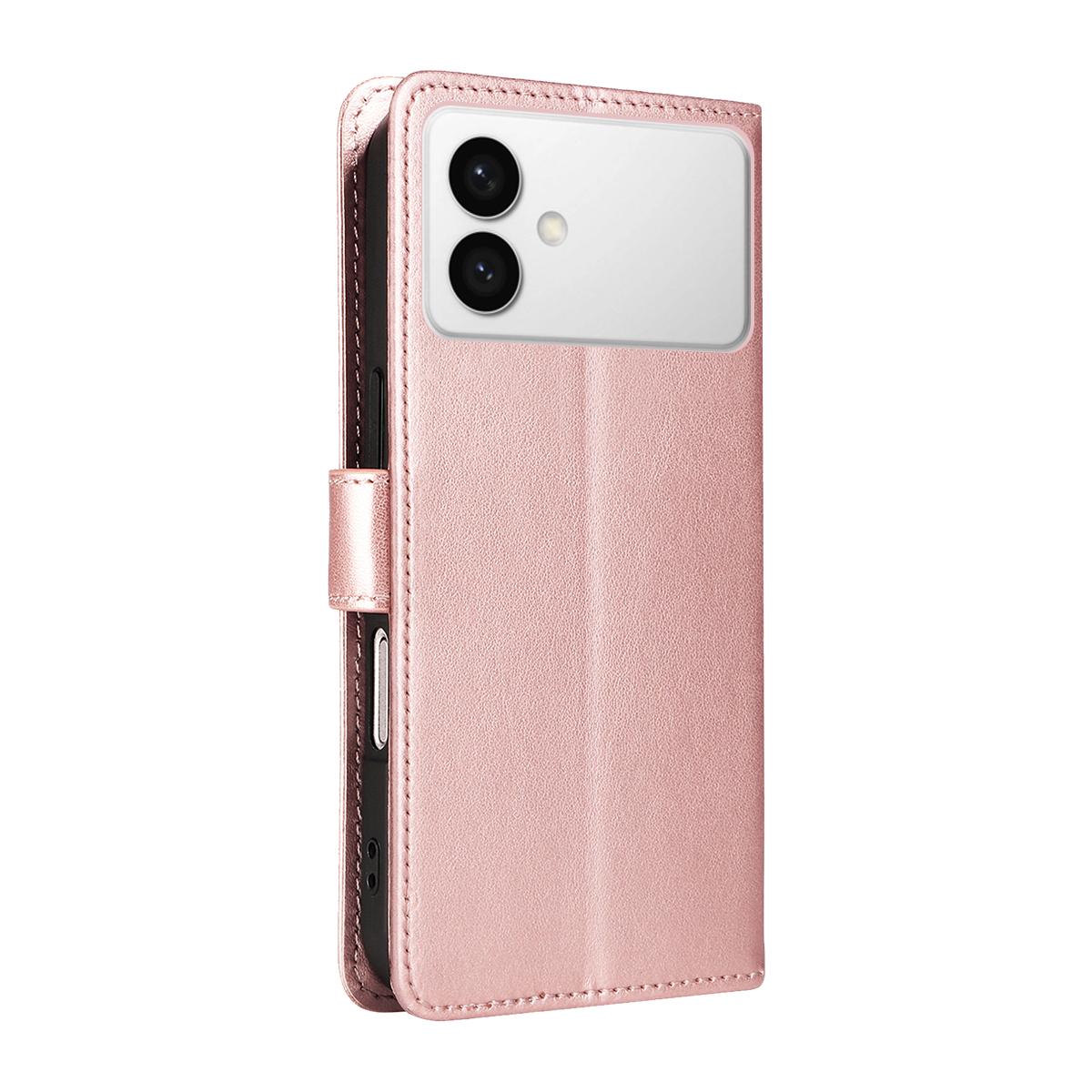For Samsung Galaxy S26 Edge 5G Cat and Bee Embossed Flip Leather Phone Case Wallet Cover with Card Slots Cash Pocket Magnetic Stand Protective Shockproof TPU PU Leather Case with Wrist Strap
