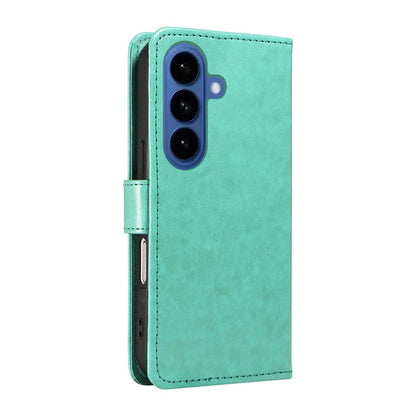 For Samsung Galaxy S26 5G Cat and Bee Embossed Flip Leather Phone Case Wallet Cover with Card Slots Cash Pocket Magnetic Stand Protective Shockproof TPU PU Leather Case with Wrist Strap