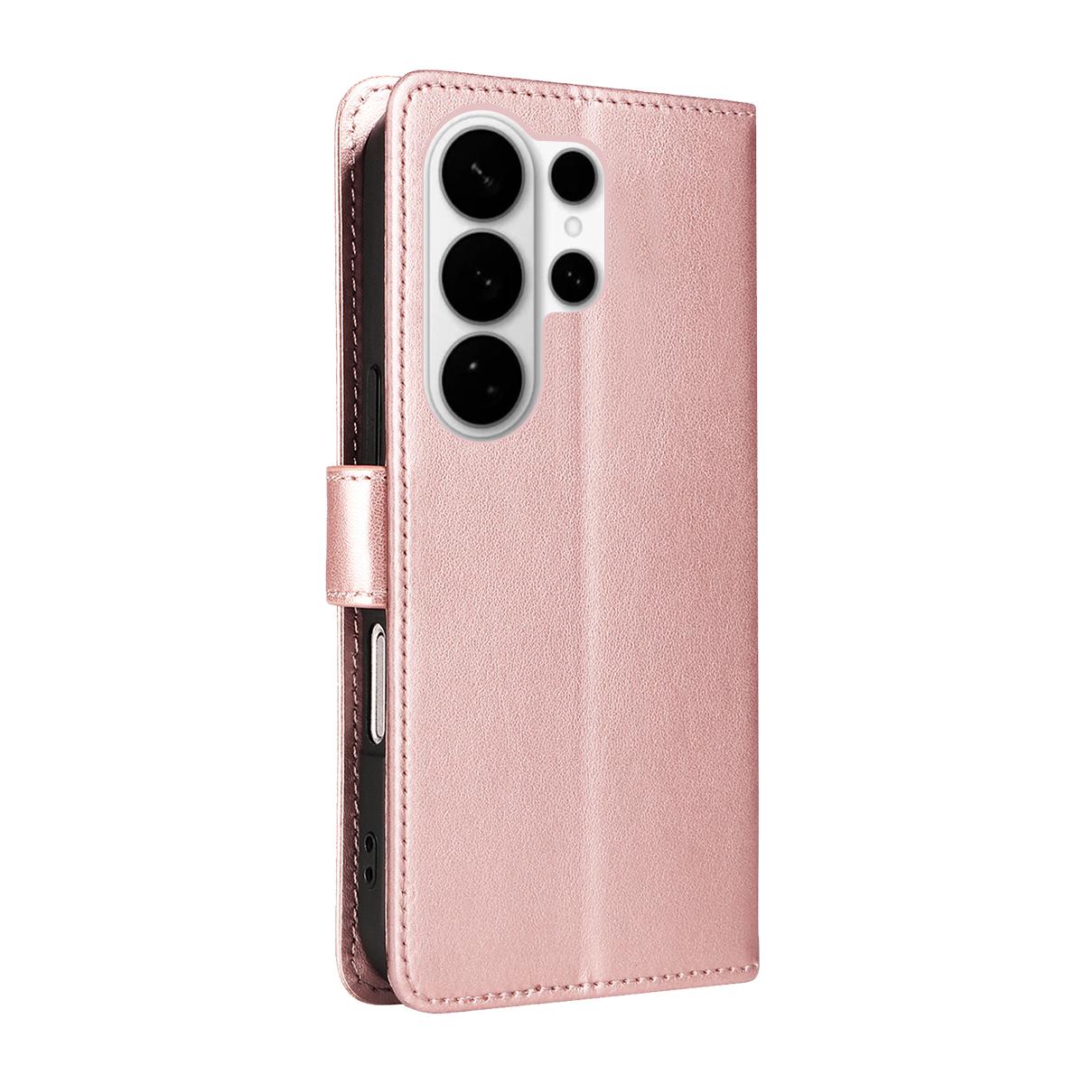 For Samsung Galaxy S26 Ultra 5G Cat and Bee Embossed Flip Leather Phone Case Wallet Cover with Card Slots Cash Pocket Magnetic Stand Protective Shockproof TPU PU Leather Case with Wrist Strap