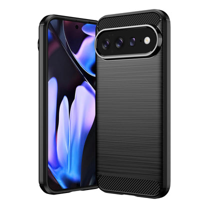 Google Pixel 11 Pro XL Carbon Fiber Brushed Texture TPU Protective Phone Case Shockproof Slim Cover