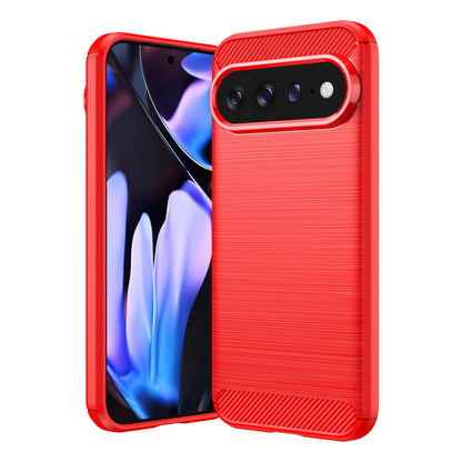 Google Pixel 11 Pro XL Carbon Fiber Brushed Texture TPU Protective Phone Case Shockproof Slim Cover
