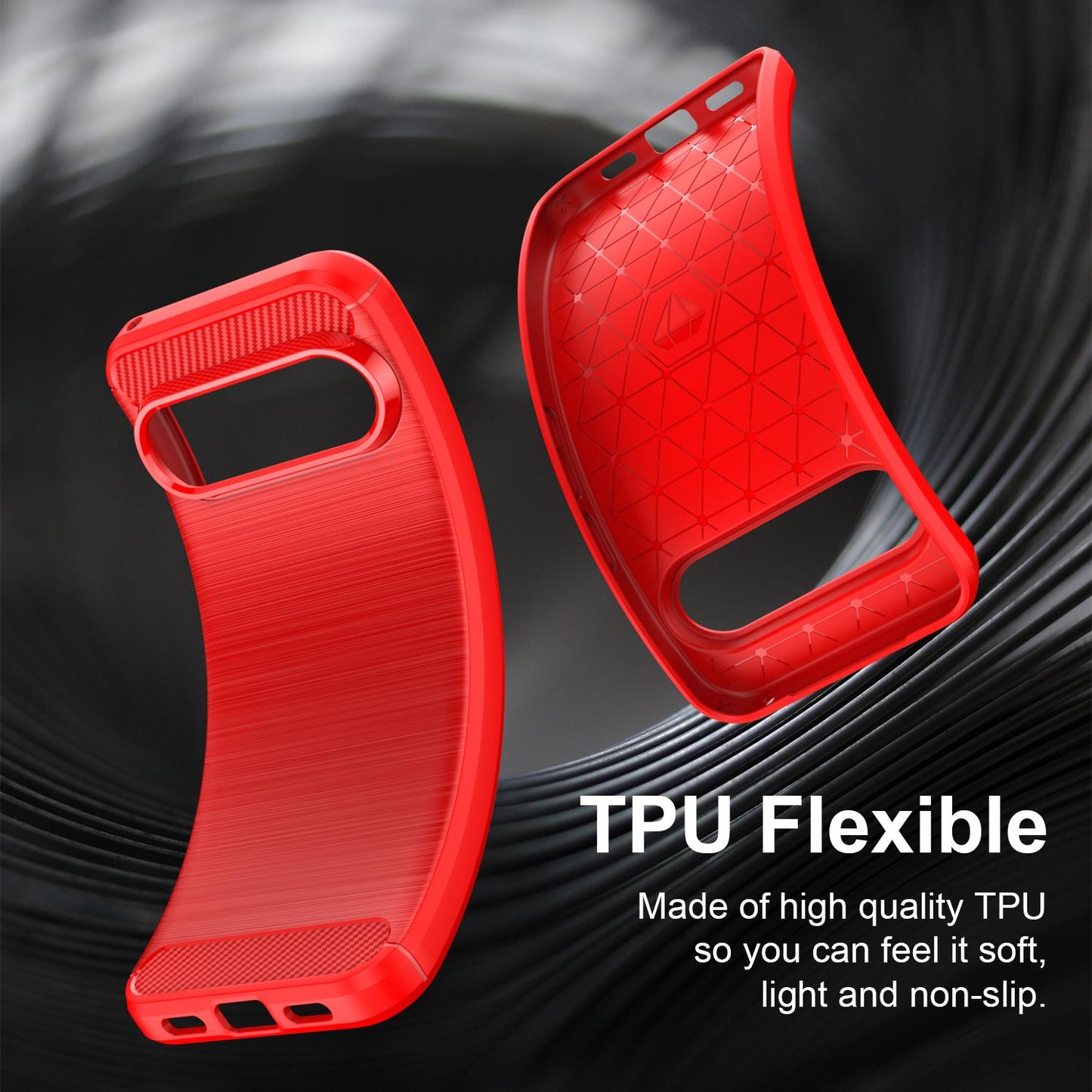 Google Pixel 11 Pro XL Carbon Fiber Brushed Texture TPU Protective Phone Case Shockproof Slim Cover