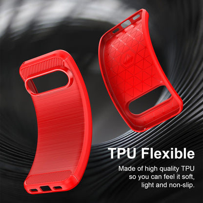 Google Pixel 11 Pro Carbon Fiber Brushed Texture TPU Protective Phone Case Shockproof Slim Cover