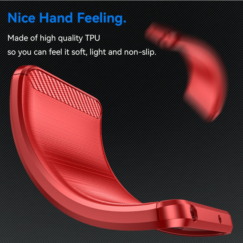 Samsung Galaxy S24 FE 5G Carbon Fibre Brushed Texture TPU Protective Phone Case Shockproof Slim Cover