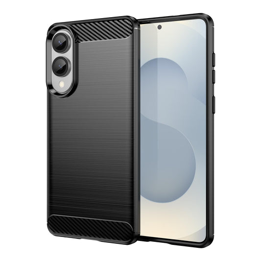 Samsung Galaxy S25 Edge 5G Carbon Fibre Brushed Texture TPU Protective Phone Case Shockproof Slim Cover