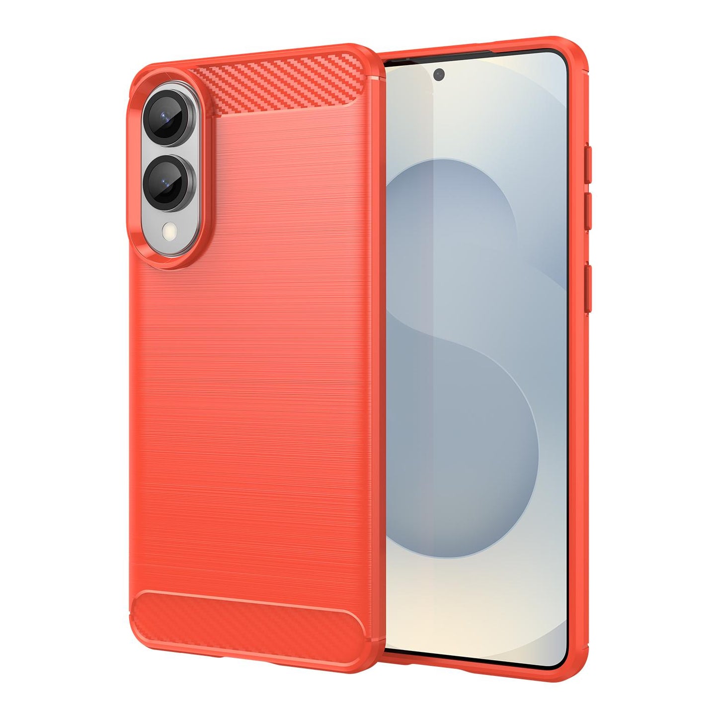 Samsung Galaxy S25 Edge 5G Carbon Fibre Brushed Texture TPU Protective Phone Case Shockproof Slim Cover