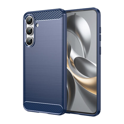 Samsung Galaxy S25 FE 5G Carbon Fibre Brushed Texture TPU Protective Phone Case Shockproof Slim Cover