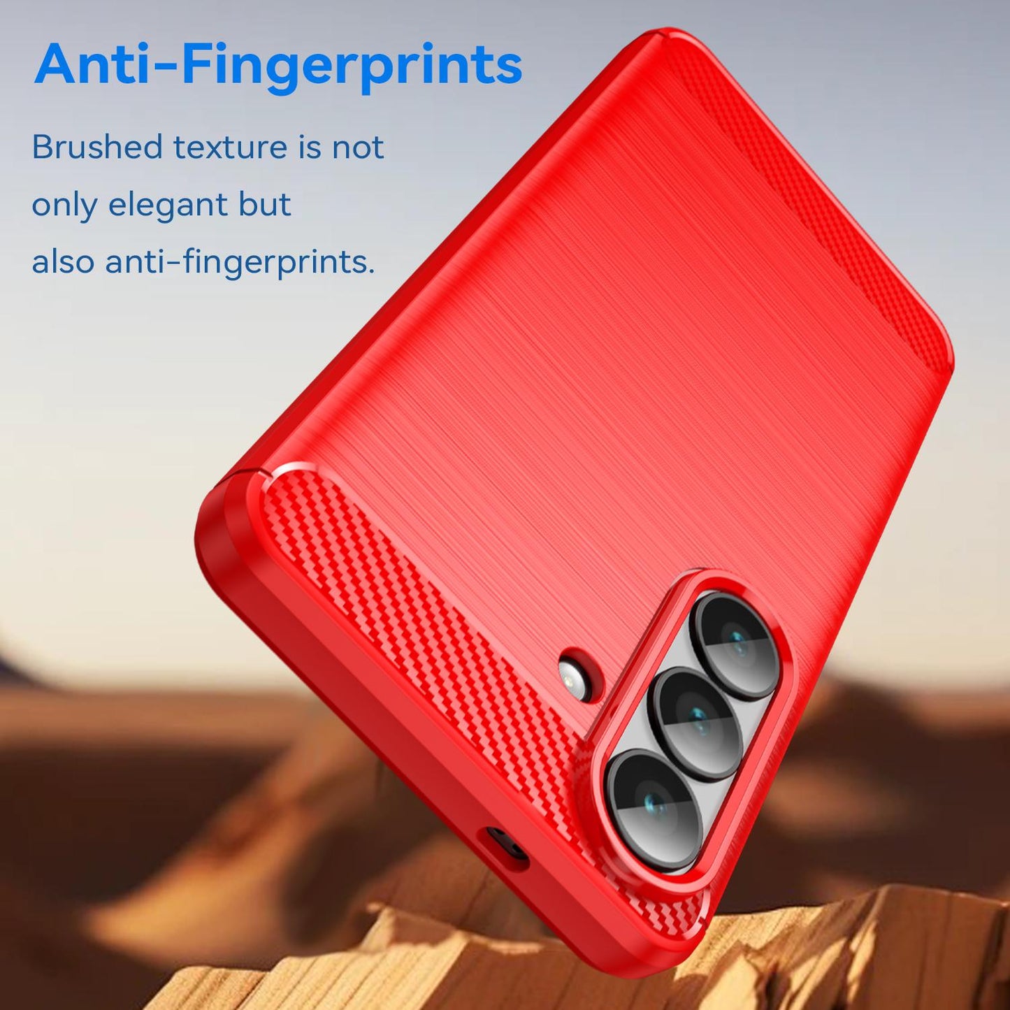 Samsung Galaxy S26 5G Carbon Fibre Brushed Texture TPU Protective Phone Case Shockproof Slim Cover