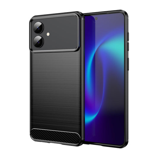 Samsung Galaxy S26 Edge 5G Carbon Fibre Brushed Texture TPU Protective Phone Case Shockproof Slim Cover