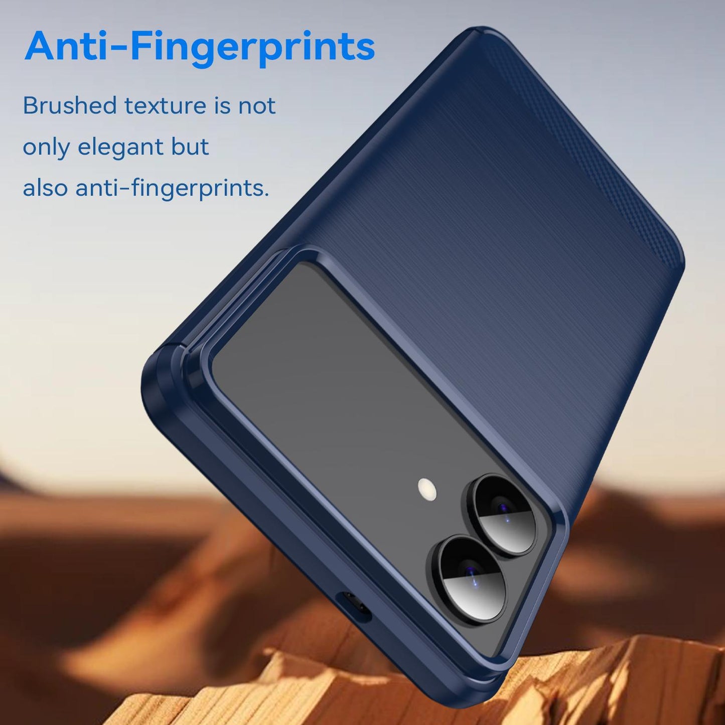 Samsung Galaxy S26 Edge 5G Carbon Fibre Brushed Texture TPU Protective Phone Case Shockproof Slim Cover