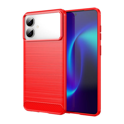 Samsung Galaxy S26 Edge 5G Carbon Fiber Brushed Texture TPU Protective Phone Case Shockproof Slim Cover