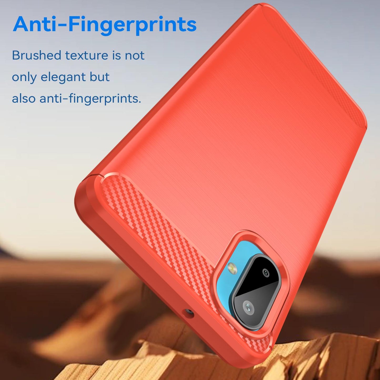 Samsung Galaxy M06 5G Carbon Fibre Brushed Texture TPU Protective Phone Case Shockproof Slim Cover