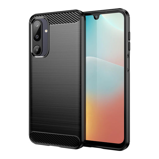 Samsung Galaxy M16 5G Carbon Fibre Brushed Texture TPU Protective Phone Case Shockproof Slim Cover