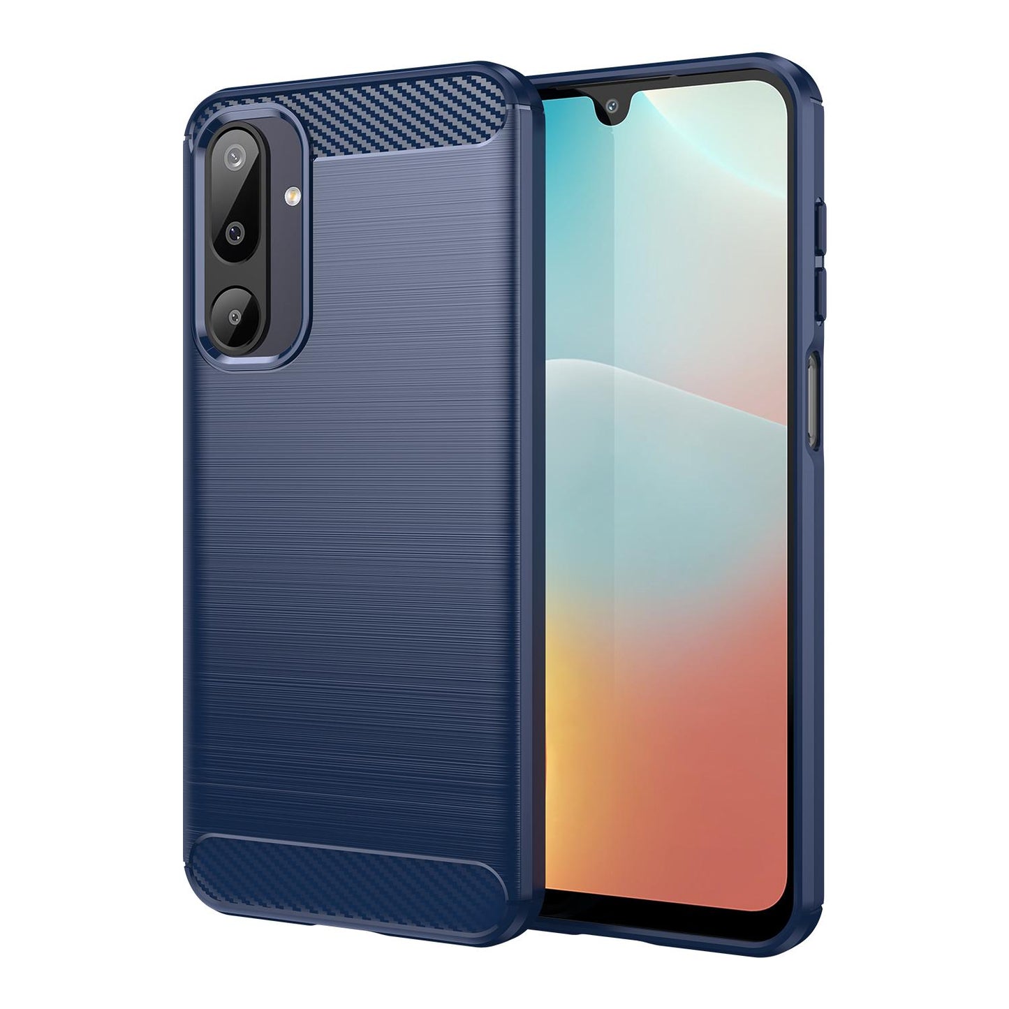Samsung Galaxy M16 5G Carbon Fibre Brushed Texture TPU Protective Phone Case Shockproof Slim Cover