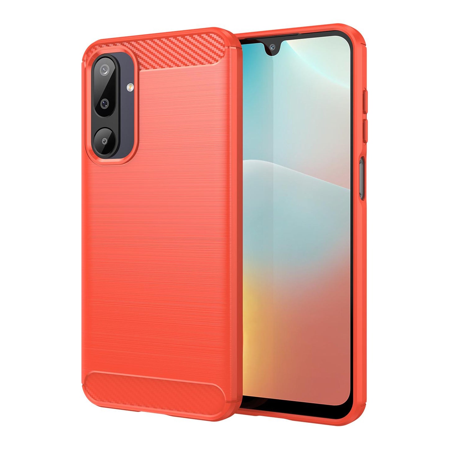 Samsung Galaxy M16 5G Carbon Fibre Brushed Texture TPU Protective Phone Case Shockproof Slim Cover