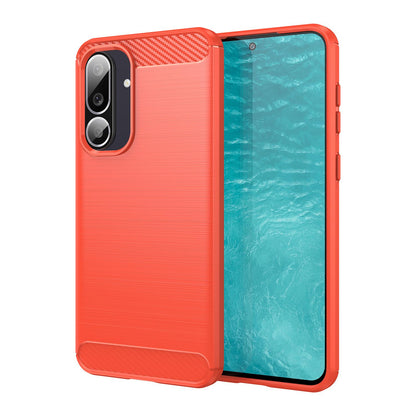 Samsung Galaxy M56 5G Carbon Fibre Brushed Texture TPU Protective Phone Case Shockproof Slim Cover