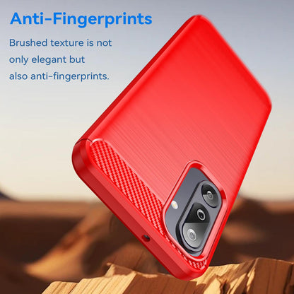 Samsung Galaxy M36 5G Carbon Fibre Brushed Texture TPU Protective Phone Case Shockproof Slim Cover