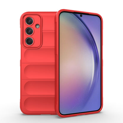 Samsung Galaxy M35 Magic Shield TPU + Flannel Protective Phone Case Cover, Shockproof Scratch Resistant