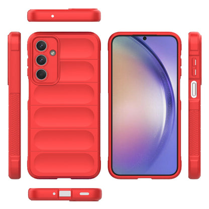Samsung Galaxy M35 Magic Shield TPU + Flannel Protective Phone Case Cover, Shockproof Scratch Resistant