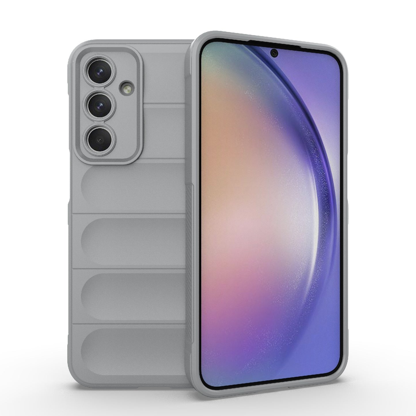 Samsung Galaxy M35 Magic Shield TPU + Flannel Protective Phone Case Cover, Shockproof Scratch Resistant